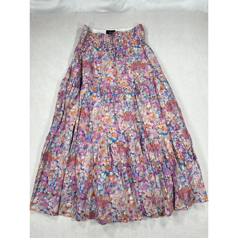 VICI Skirt Women Size S Colorful Maxi romantic Floral Festival Boho